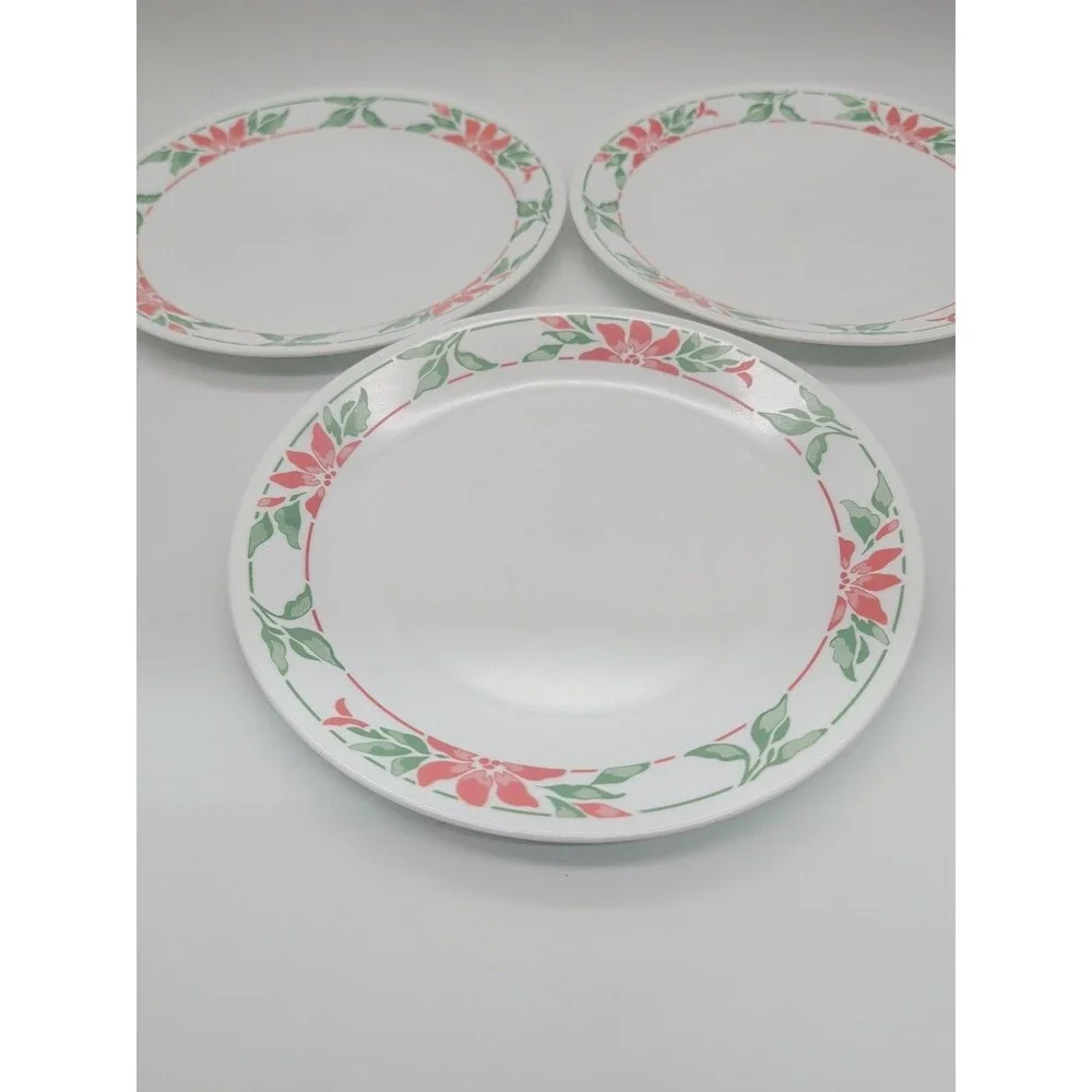 Set Of 3 Corelle ISLAND BREEZE Dinner Plates 10 1/4